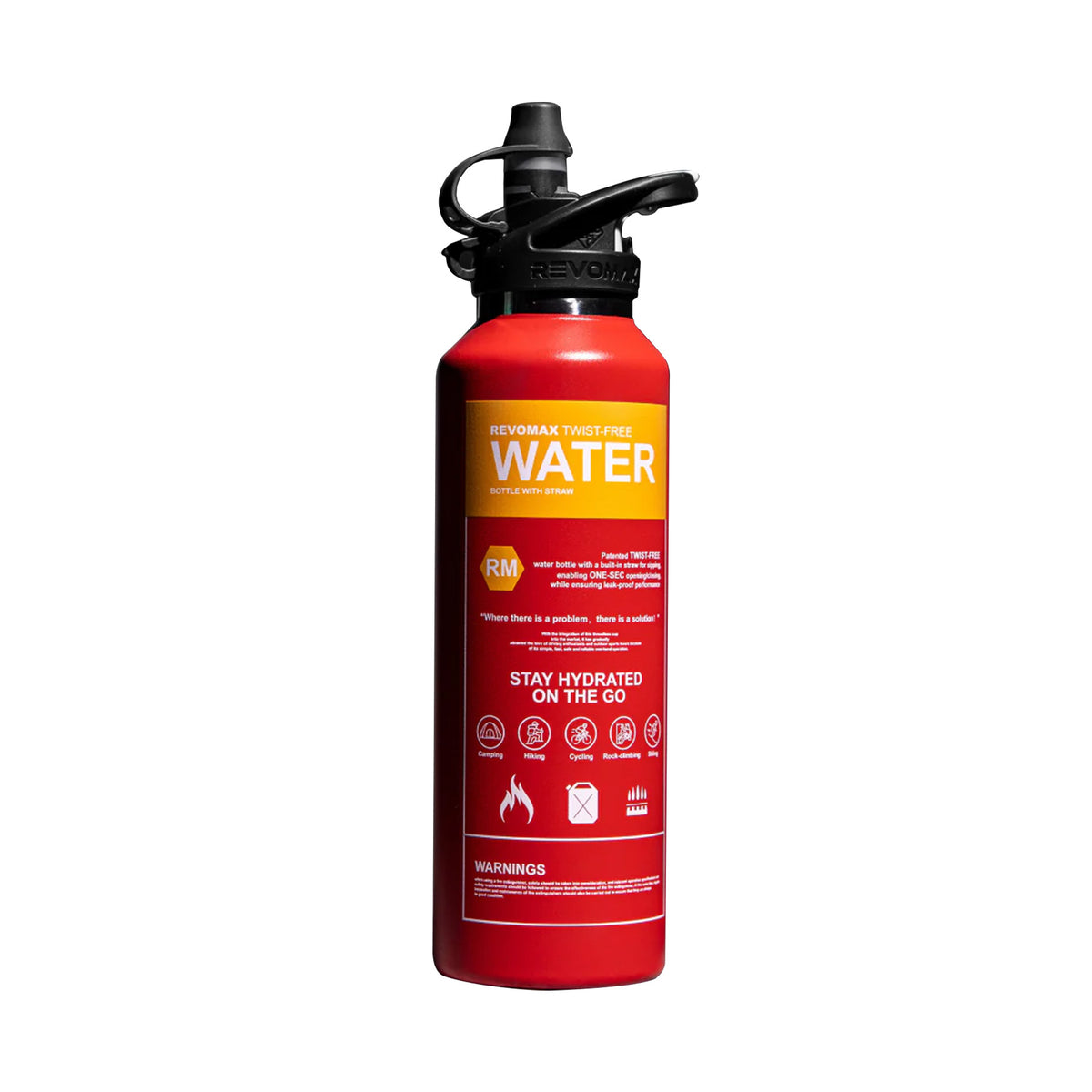 Revomax Fire Extinguisher Straw Insulated Flask (950ml)