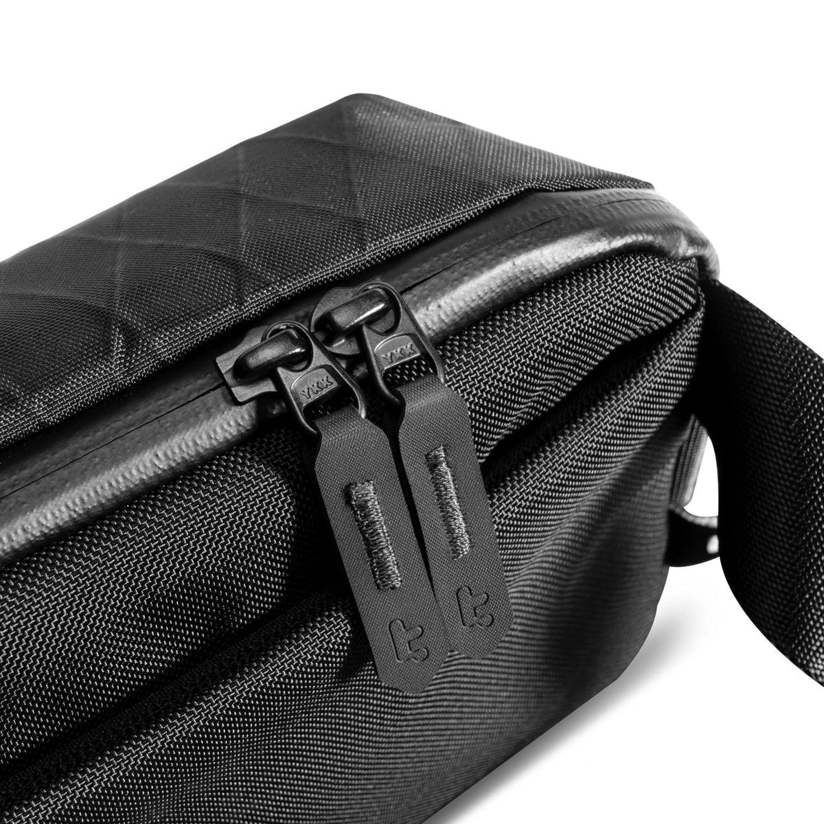 close up zipper view tomtoc X-Pac Sling Bag Small (3L) T21S1D2