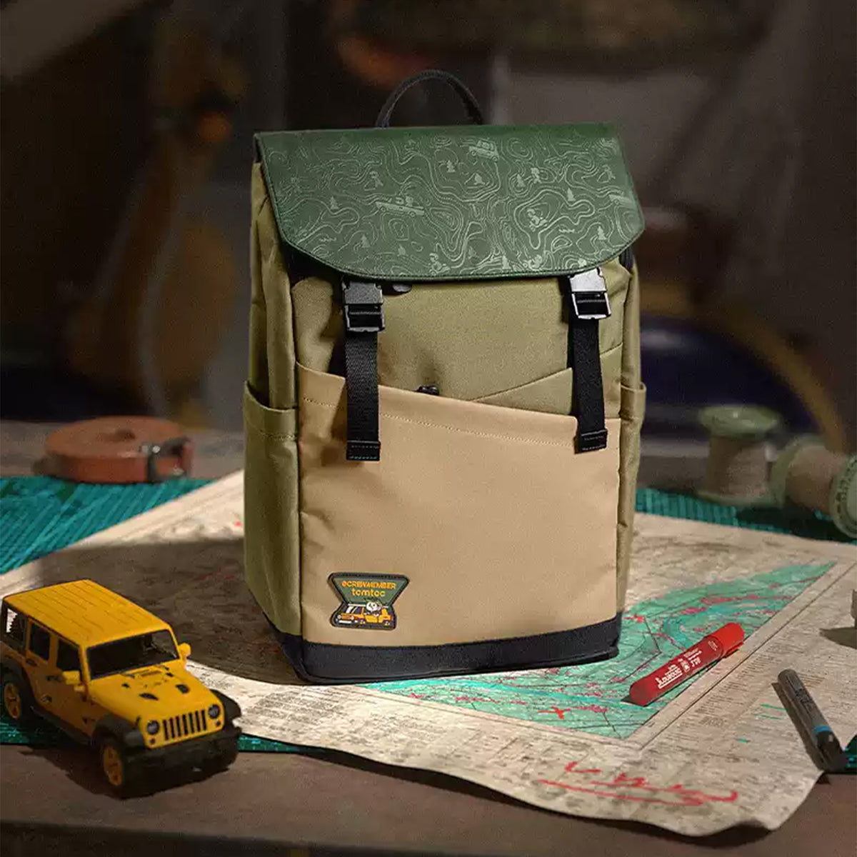 tomtoc Slash Backpack Green (18L) - T64