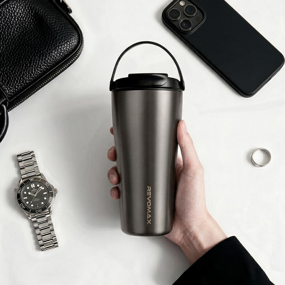 Revomax Ceramic Vacuum Insulated Coffee Mug (473ml)