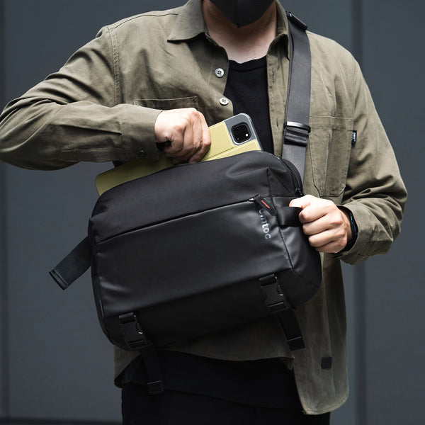 T21 Business Sling Bag for Ipad & Macbook Men Crossbody Bag Daily Shoulder Bag