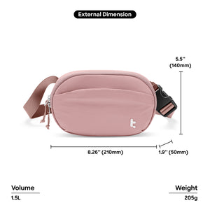 T32 Women Sling Bag Daily Crossbody Bag Fashion Belt Bag Waist Bag with RFID Blocking