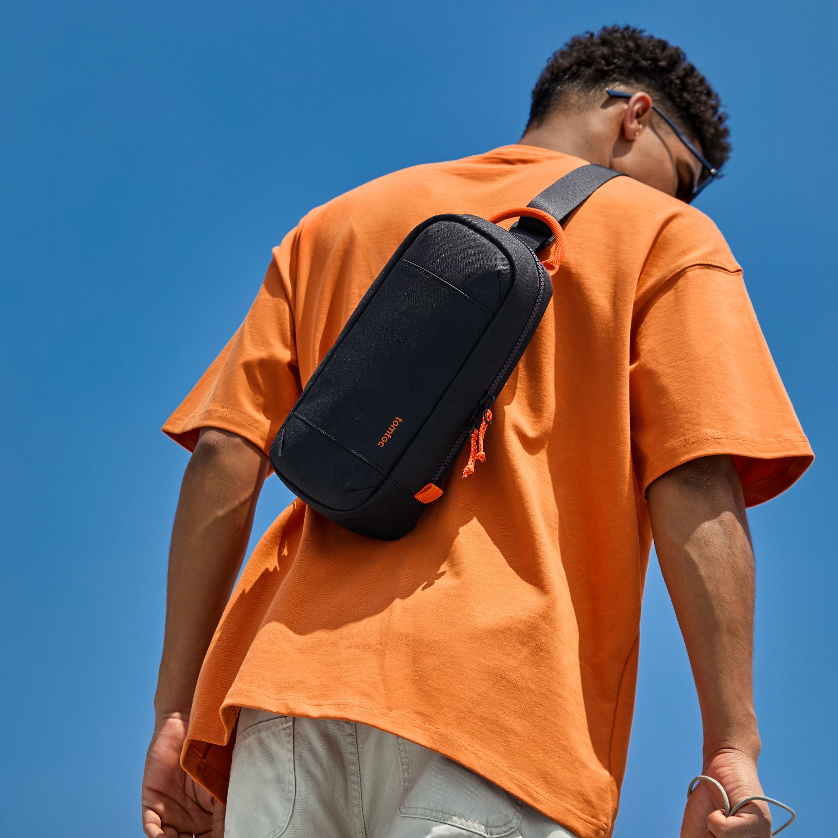 Wallet Body Bag／black × orangeアクセント Wallet & Holders