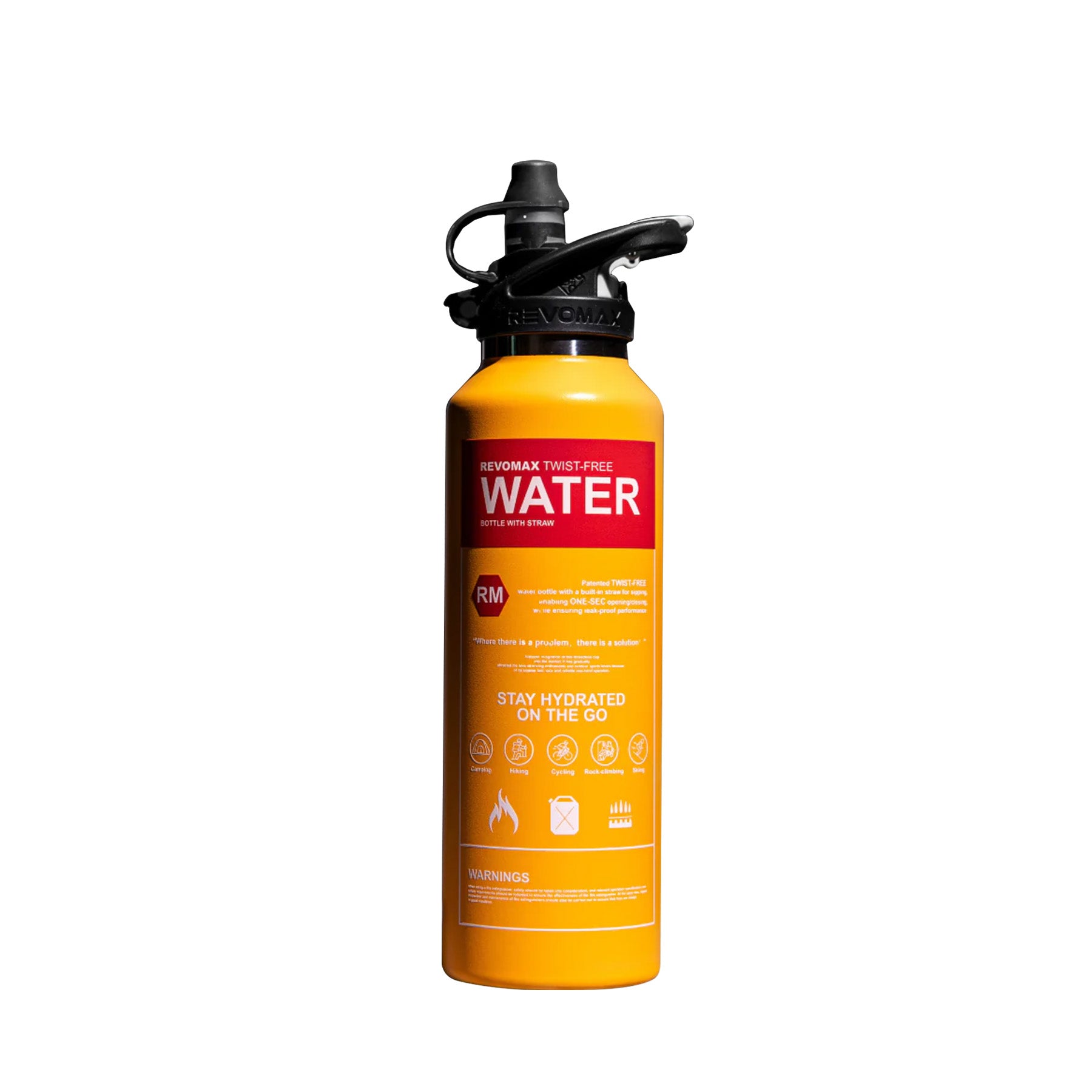 Revomax Fire Extinguisher Straw Insulated Flask (592ml)
