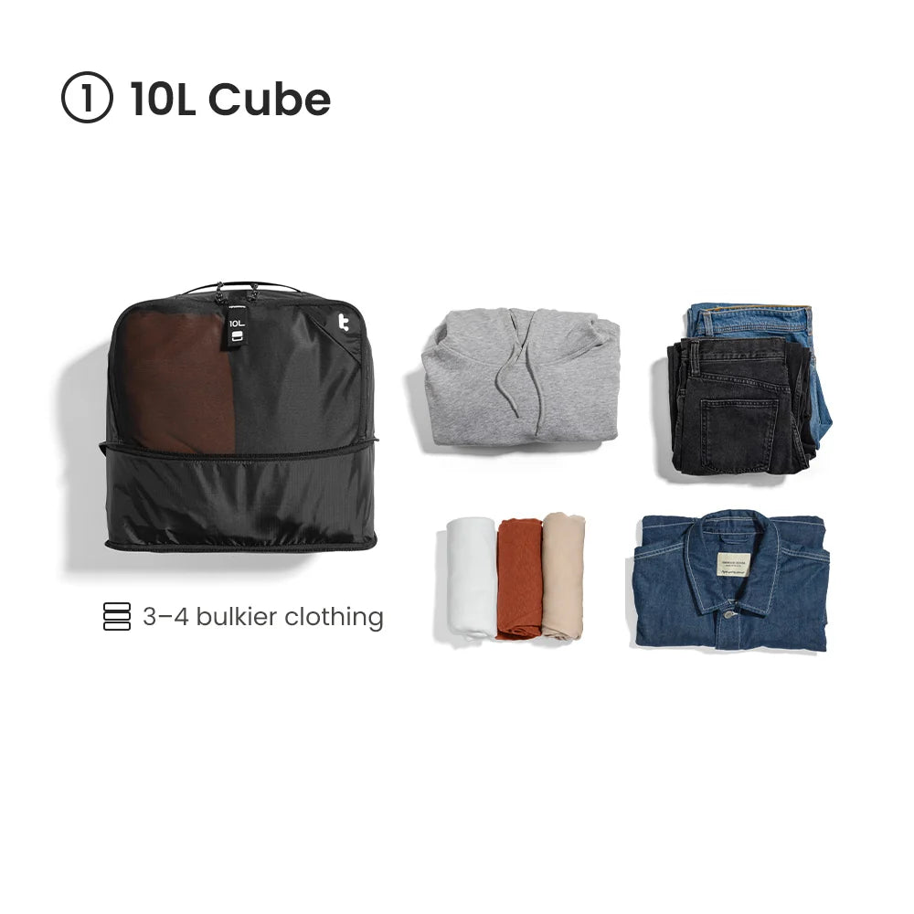 Packing Cube Set (3L + 8L + 10L-15L Expandable) - T02