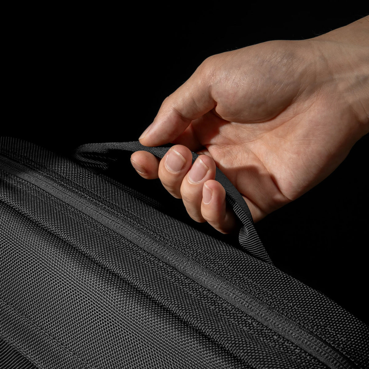tomtoc Wander Daily Sling Bag (5.5L) - T26 in black detail view